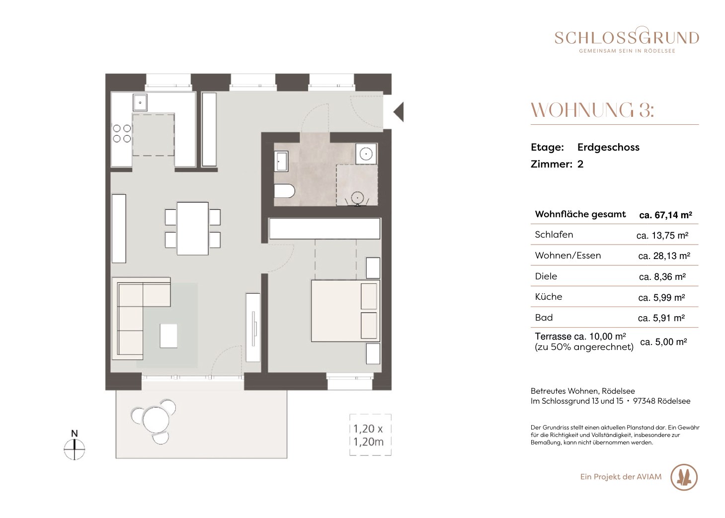 Grundriss Wohnung 3