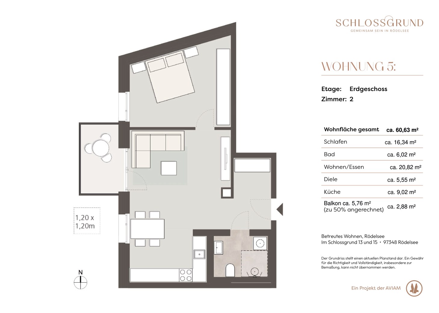 Grundriss Wohnung 5