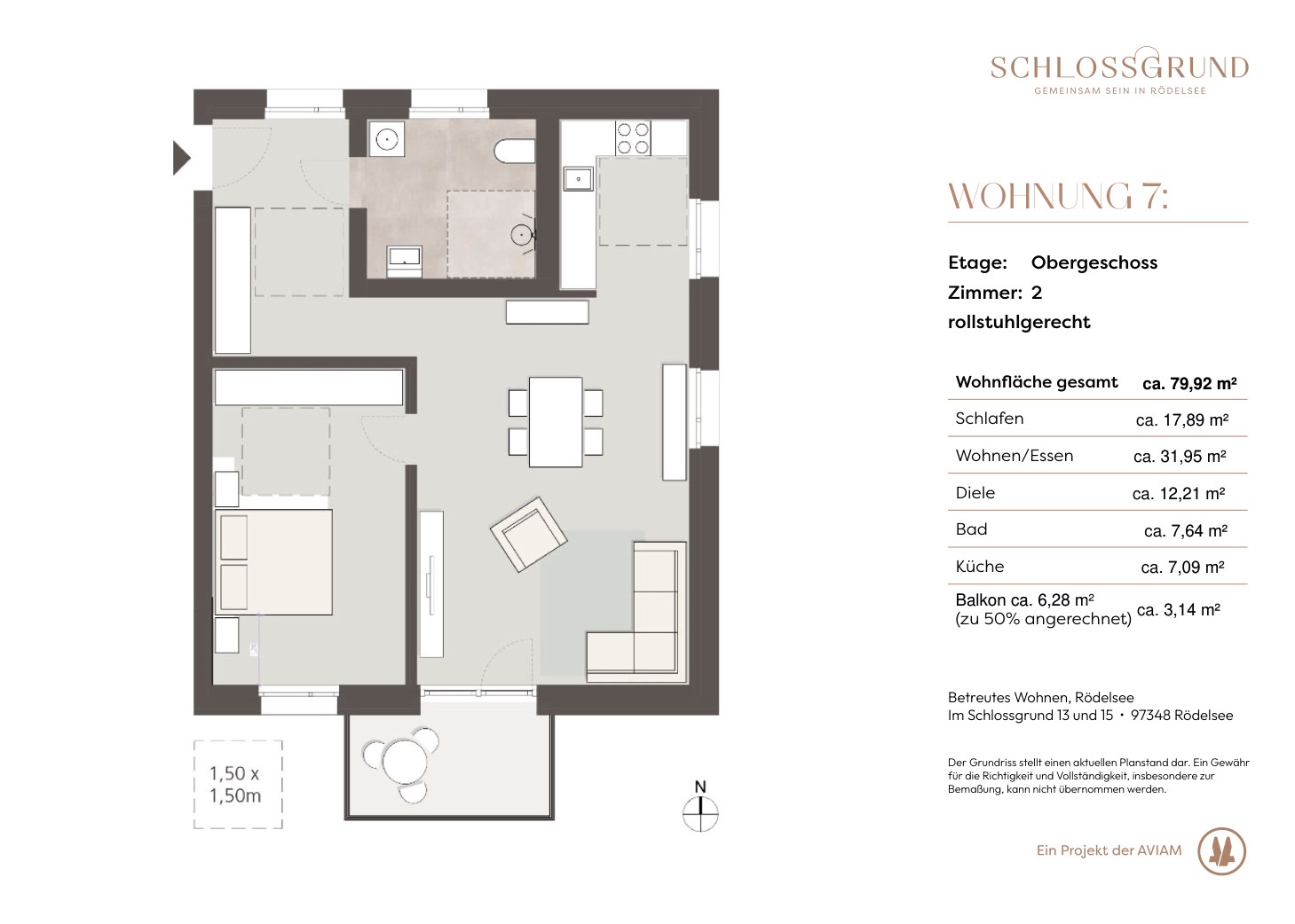Grundriss Wohnung 7