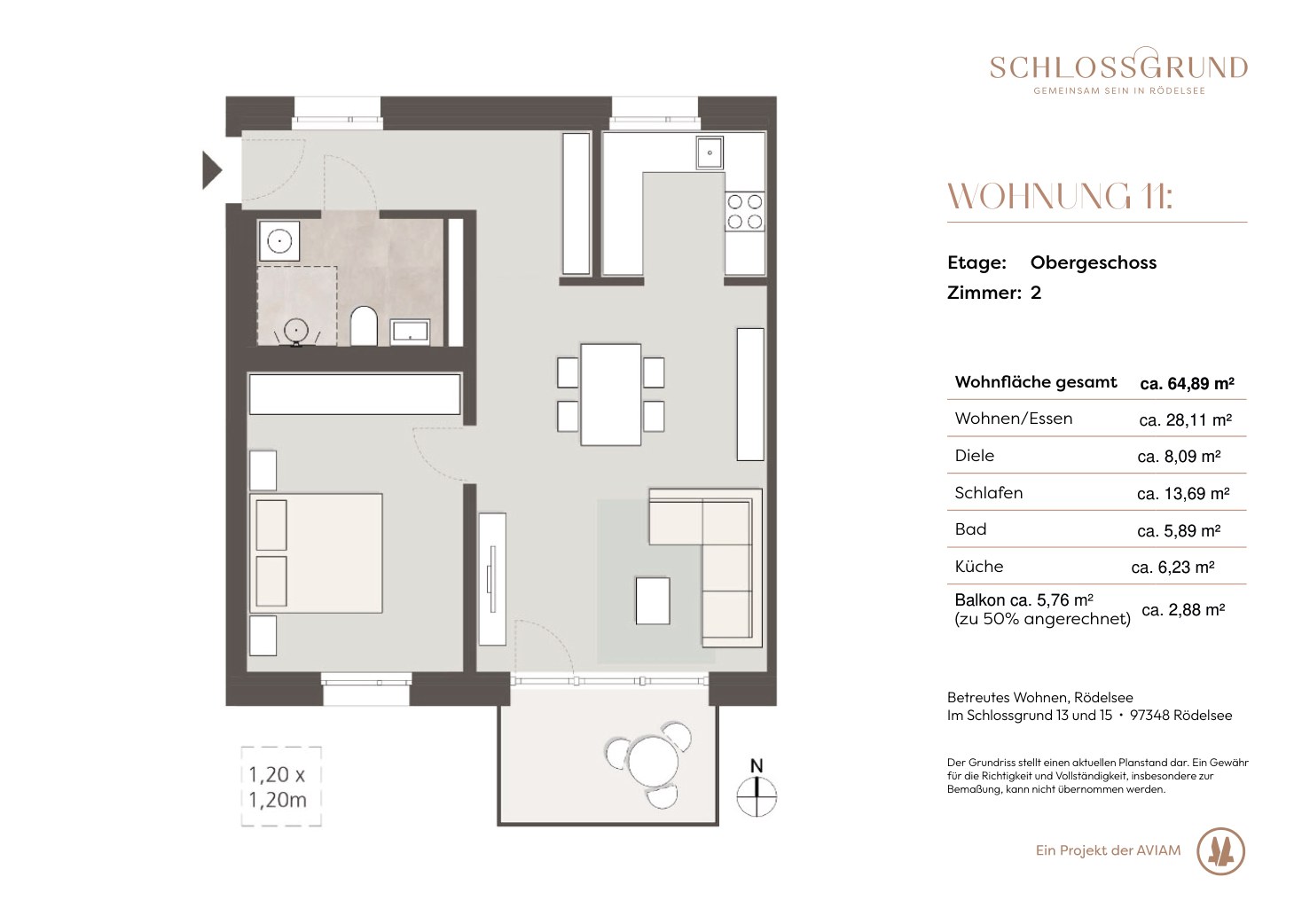 Grundriss Wohnung 11