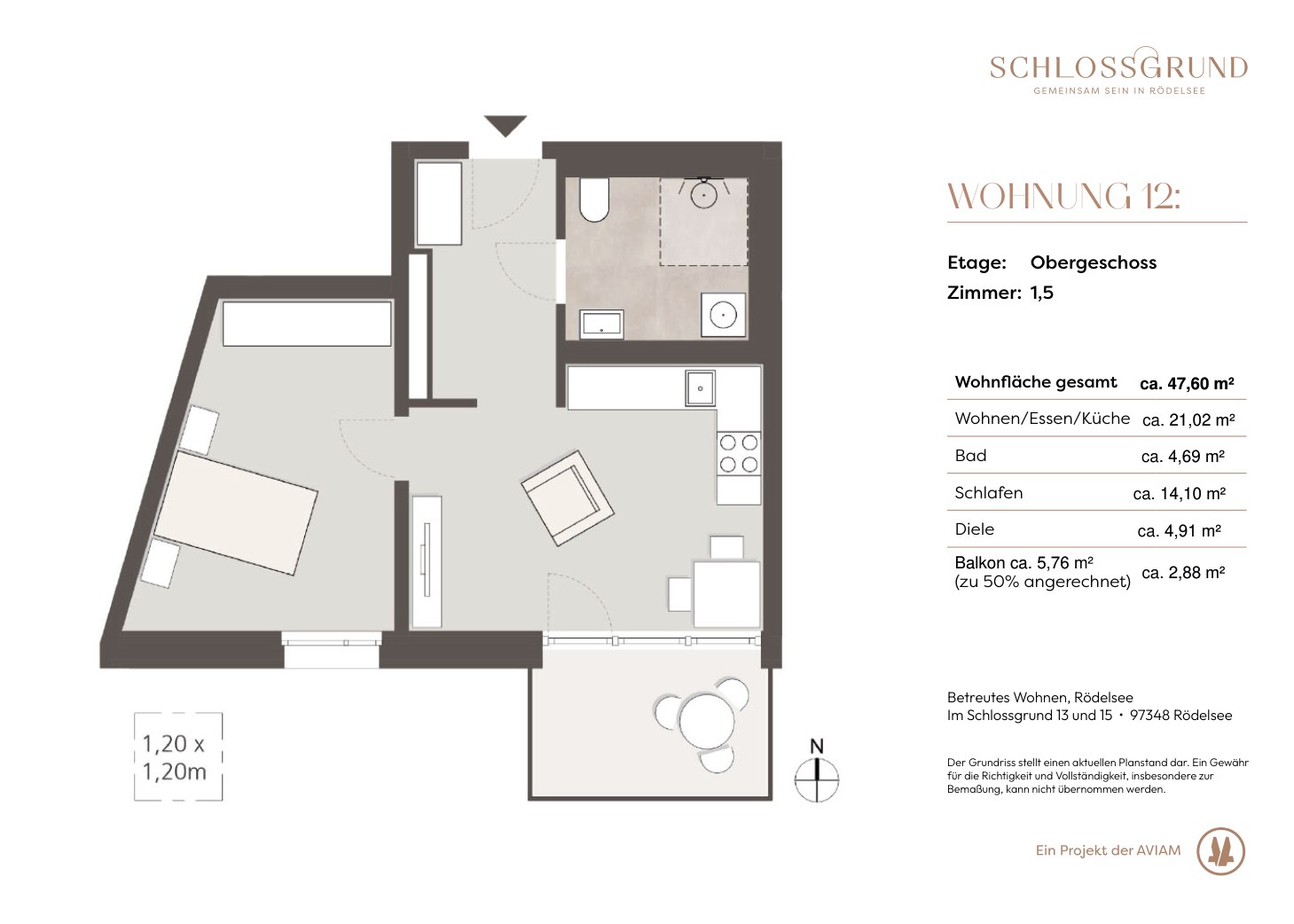 Grundriss Wohnung 12