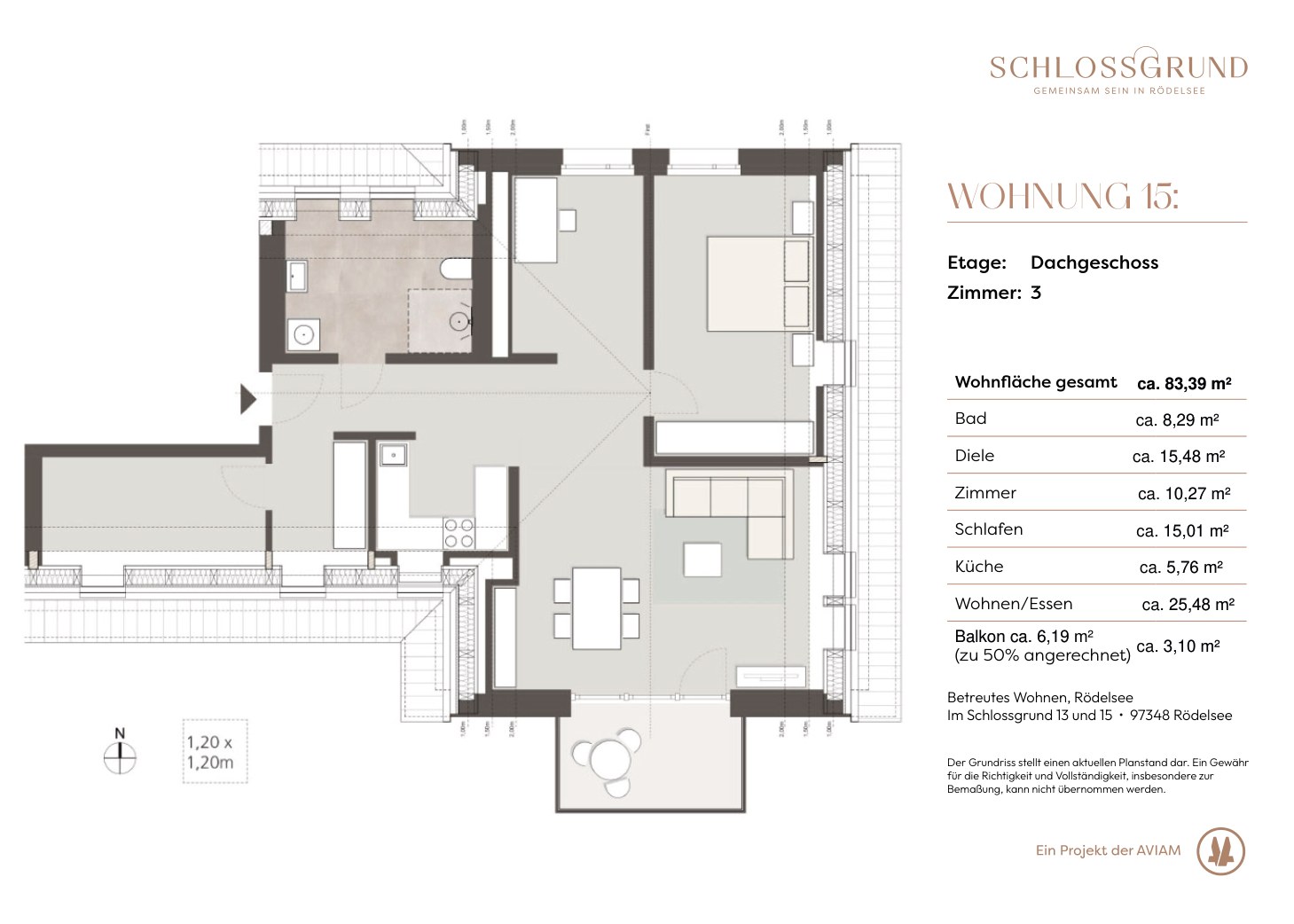 Grundriss Wohnung 15