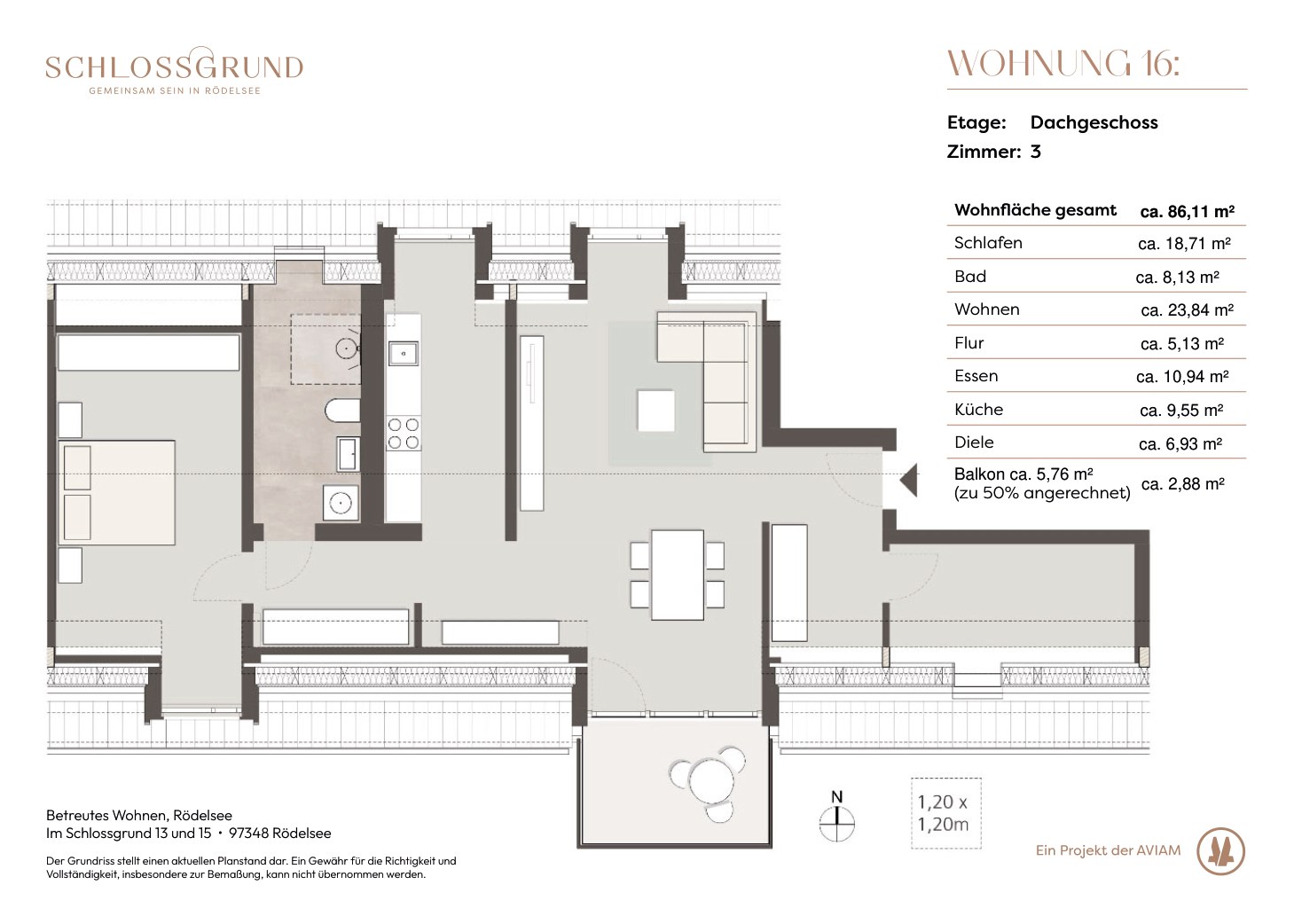 Grundriss Wohnung 16