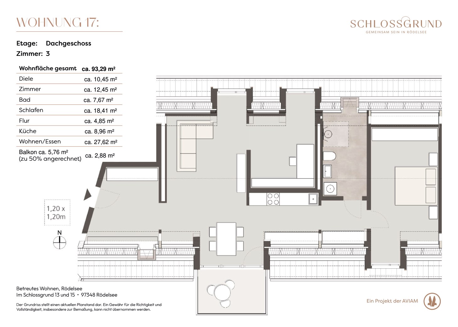 Grundriss Wohnung 17