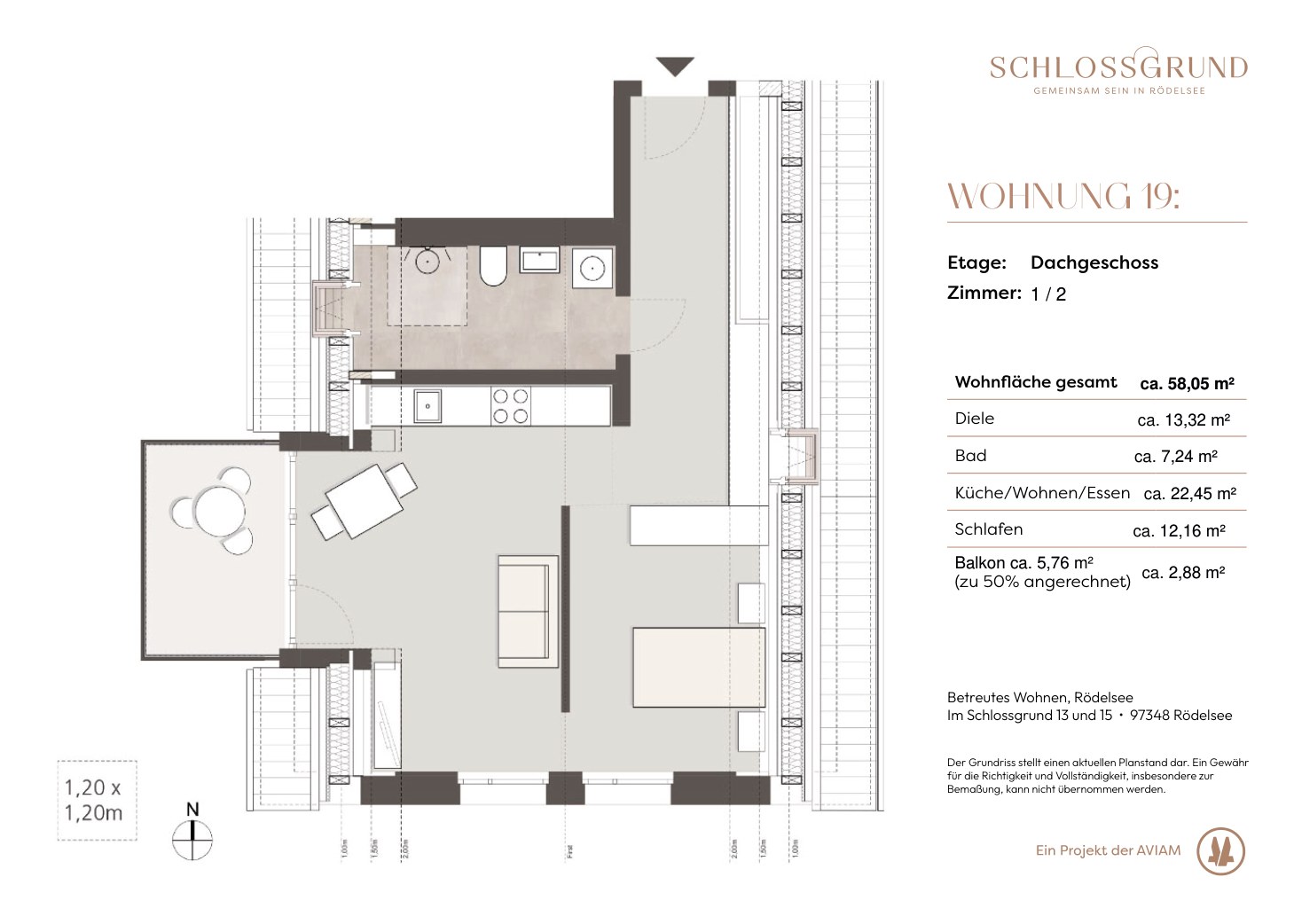Grundriss Wohnung 19